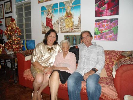 Beatriz carvalho com Eliana e Getulio Lima