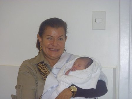 Vovó Iolanda Mascarenhas com o neto Henrique