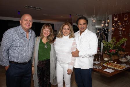 Bernard e Carmen Rajzman, Denise Brenlha e Vinicius Roseira.
