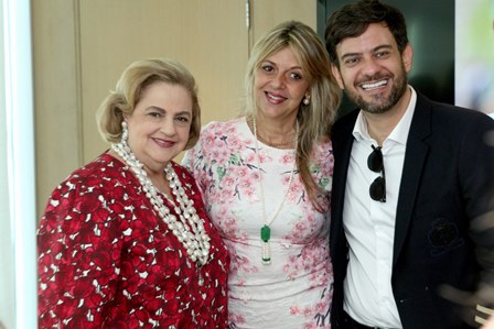 Leila Regina Esposito entre Cristina Aboim e Bruno Astuto