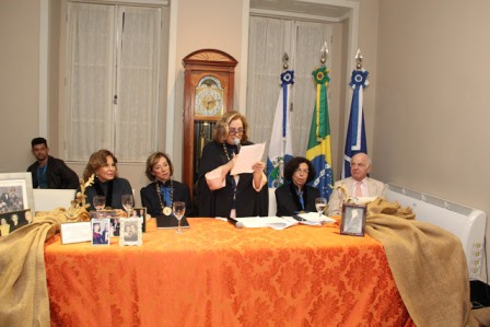Mesa diretora   Lucilia Lopes, Celina de Farias, Hildegard Angel, Ruth e Francis Bogossian