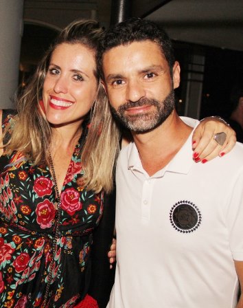 Bruna Barros e o ditetor da TV Globo, Hugo de Souza