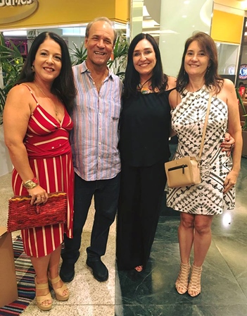 Renata Castanheira, Pedro Lima, Cacau Dias e Leila Chaves 