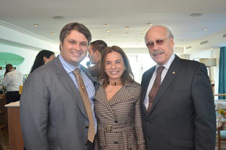 Claudio Aboim ,Yvonne Bezerra de Mello e Claudio Castro