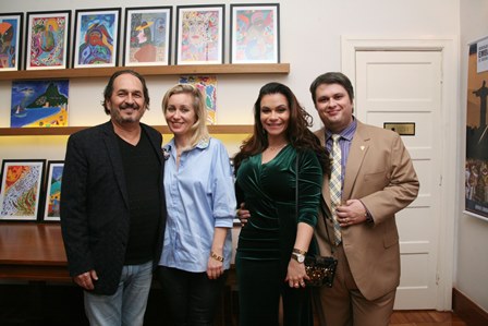 Philippe, Delphine Seigle, Bruna Castro e Claudio Castro
