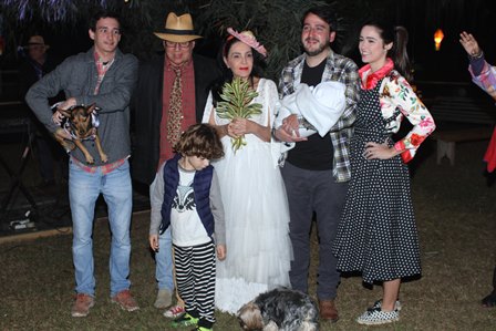 A família, Nestorzinho, Nestor, Liliana, Nestro sua mulher Fernanda e filho