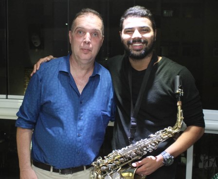Bayard Boiteux e o musico Rogério Almeida